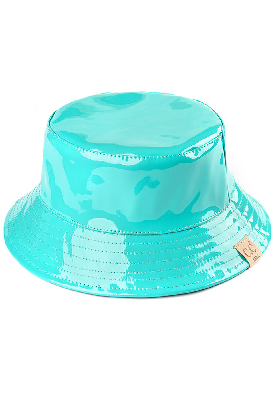 C.C Kids Shiny Reflective Enamel Rain Bucket Hat