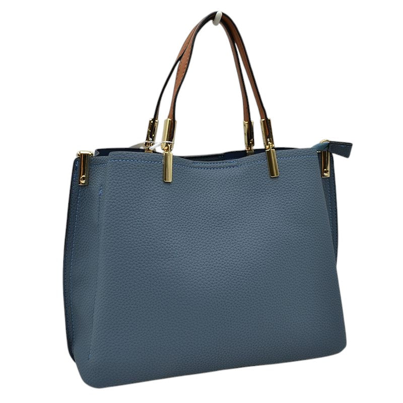 Simpler Times Bucket Crossbody Bags For Women. A great everyday casual shoulder bag composed of Faux leather. A simple design with subtle gold hardware details on the closure. Magnetic snap closure for an inner zipper pouch opening spacious to hold your phone, wallet, and other essentials securely.