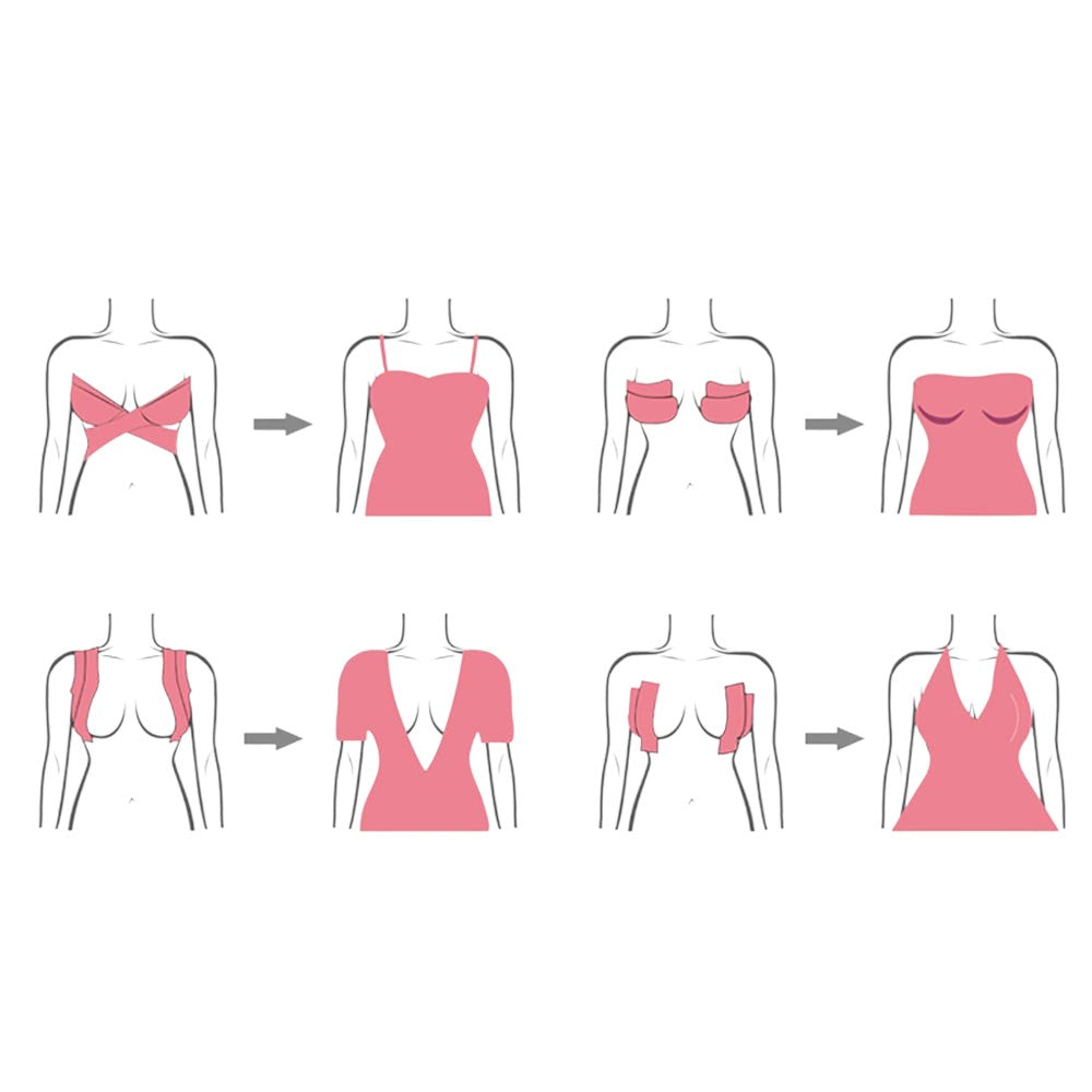 Beige Lift Tape Push Up Boob Nipple Cover Elastic Adhesive Tape offers a discreet and comfortable solution for achieving a lifted and supported look without the use of traditional bras. With its elastic and adhesive design, this tape provides a secure and natural lift while remaining undetectable under clothing. Upgrade your confidence and style with this innovative and convenient product.