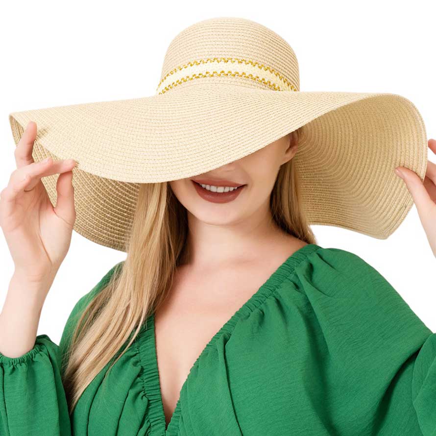 Beige Sequin Band Pointed Straw Sun Hat, Get ready to shine in the summer sun with our Sequin Band Pointed Sun Hat! Made with sturdy straw for all-day wear, this hat features a stylish sequin band for a touch of glam. Protect yourself from UV rays while making a statement - no dull moments here! Perfect summer gift choice!