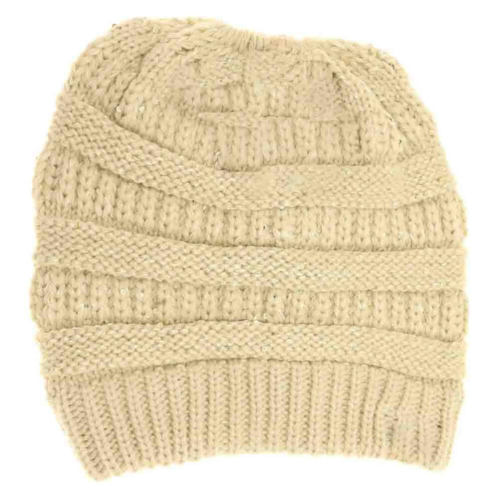 Beige Sequin CC Tail Beanie expertly blends functionality with fashionable detail. Crafted from soft, insulating materials, it ensures warmth during colder seasons. The subtle sequin embellishments add a refined shimmer without overwhelming the design, while the distinctive tail silhouette offers a contemporary edge. Perfect for those seeking sophisticated winter headwear that performs as well as it looks.