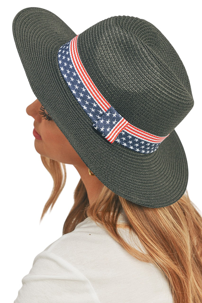 Black American Flag Sun Hat offers essential UV protection while showcasing your national pride. The wide brim provides optimal shade for the face and neck during outdoor activities, featuring durable construction and moisture-wicking properties to keep you cool and comfortable all day long. Perfect for summer celebrations, sporting events, or everyday wear