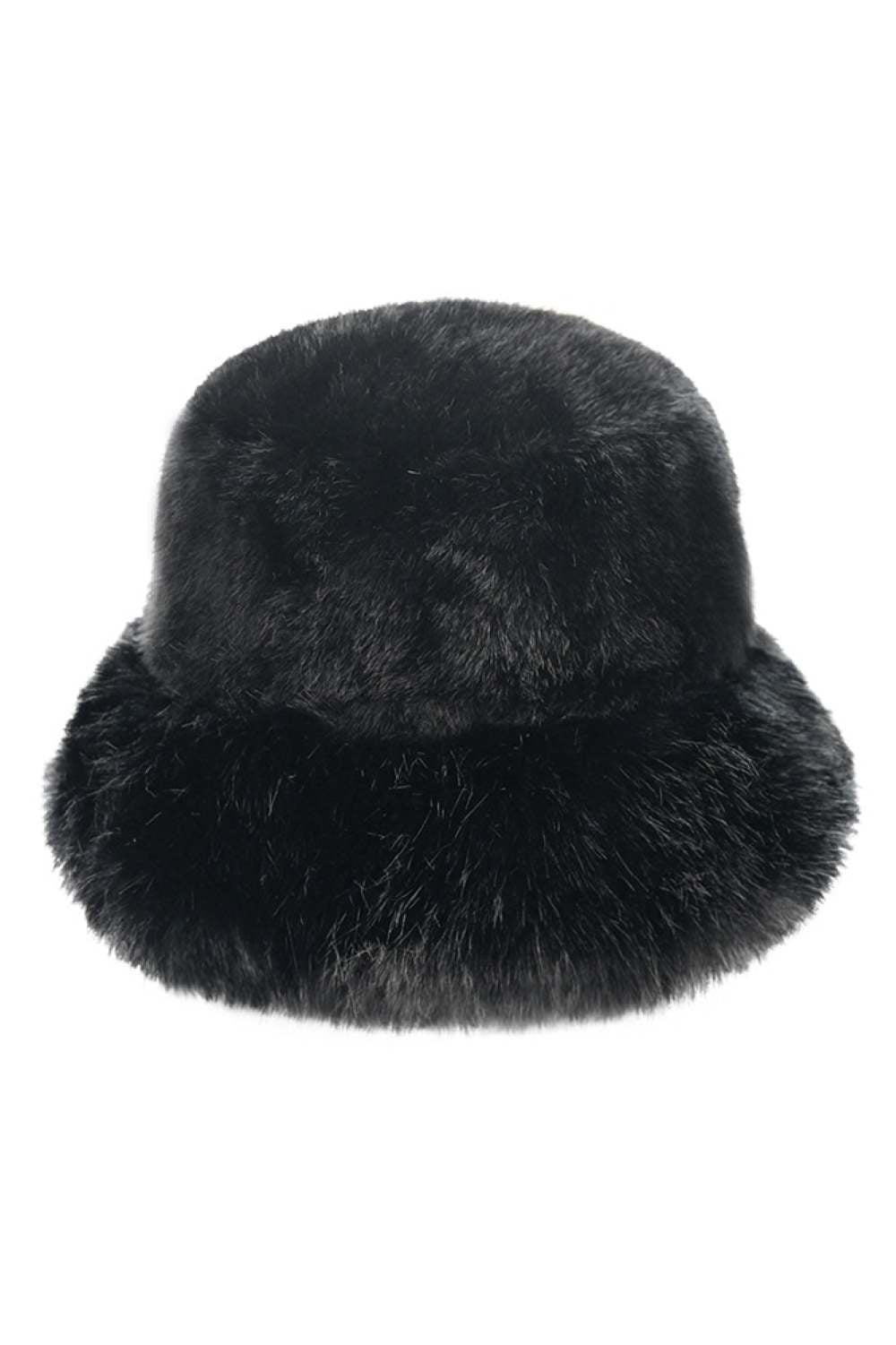 Black C.C Faux Fur Solid Bucket Hat features meticulously crafted synthetic fur with superior texture and density. The structured bucket silhouette provides comprehensive coverage while maintaining thermal efficiency in cold conditions. Engineered with attention to detail, the hat offers balanced insulation properties and moisture resistance while delivering the aesthetic appeal of genuine fur without ethical concerns—an essential cold-weather accessory for the style-conscious consumer.