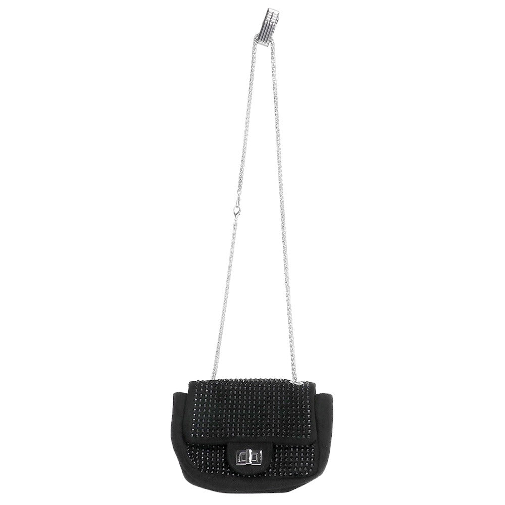 Black Bling Crossbody Bag, is the perfect way to accessorize any outfit, with its glimmering rhinestones and versatile style. Crafted from colorful synthetic leather, it looks great and is made to last. The adjustable strap offers comfort and the interior allows for plenty of storage. A perfect gift idea for loved ones.