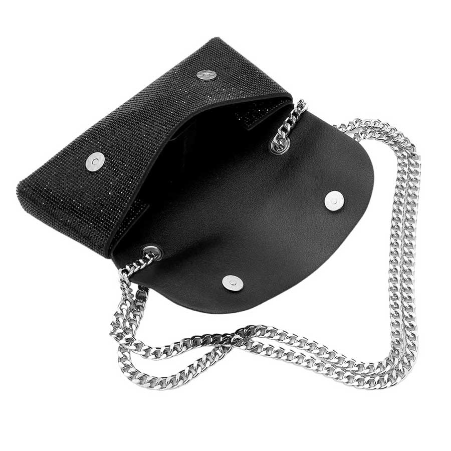 Black Bling Rectangle Crossbody Bag, this multi-functional bag is perfect for day-to-day activities. Expertly crafted from lightweight fabrics, it features an adjustable shoulder strap for hands-free carrying and a large pocket. Perfect gift ideas for a Birthday, Holiday, Christmas, Anniversary, or Valentine's Day.