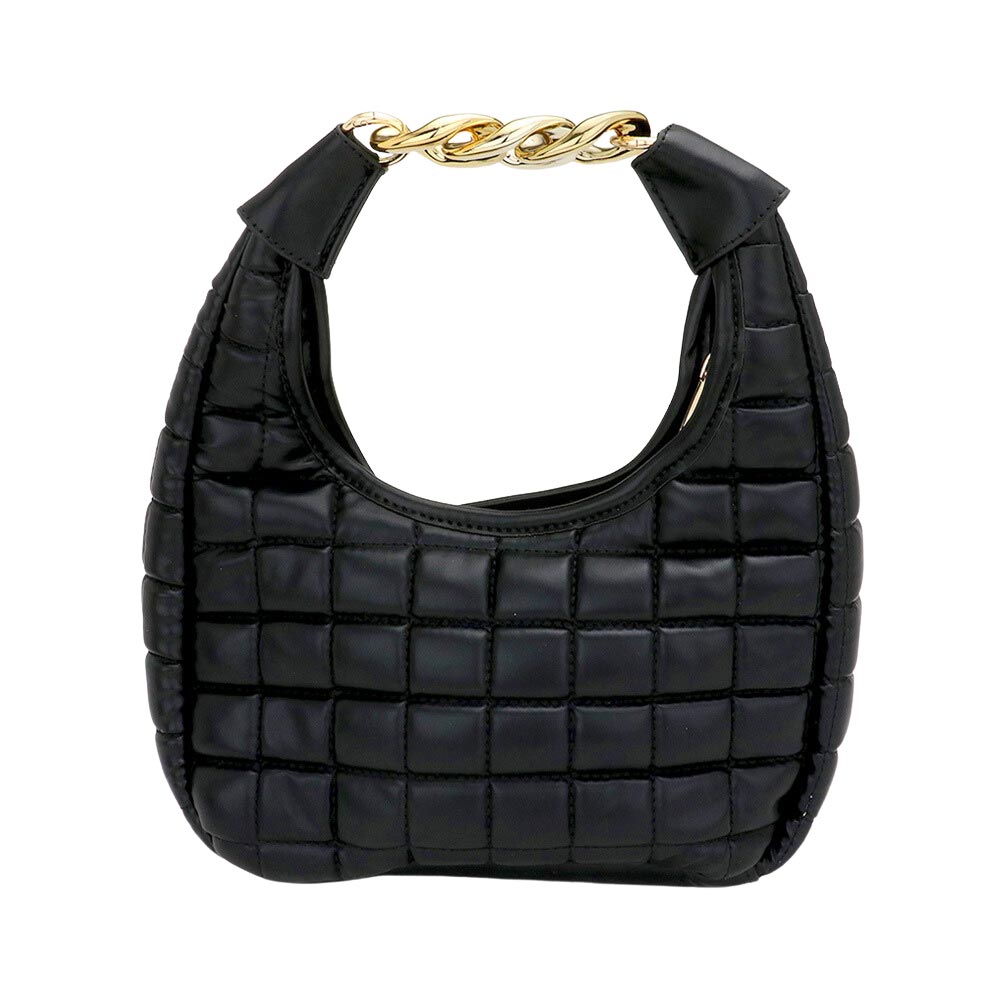 Black Quilted Soft Tote Crossbody Bag, the interior has enough capacity for keys, phones, cards, sunglasses, purses, lipsticks, books, and water bottles. A wonderful gift for your lover, family, and friends. Perfect for traveling, beach, parties, shopping, camping, dating, and other outdoor activities in daily life.