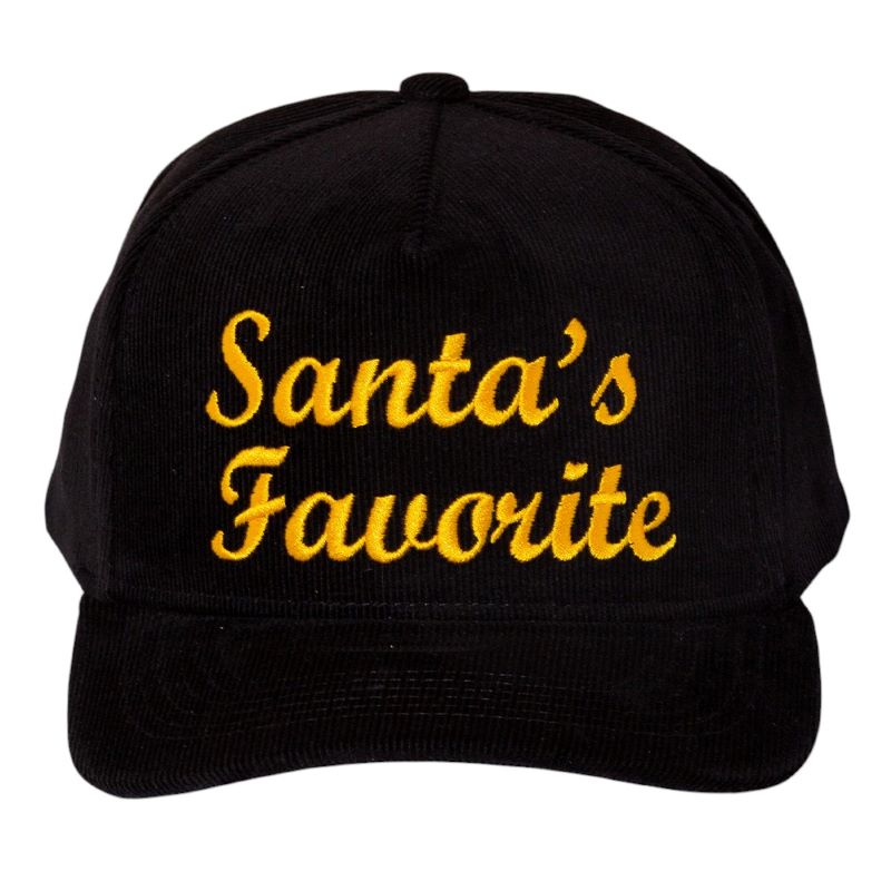 Fun holiday cap embroidered with the playful phrase “Santa’s Favorite.” A festive accessory for Christmas parties, family gatherings, or seasonal outfits. Adjustable fit makes it comfortable for all-day wear and a perfect novelty gift to spread cheer and show holiday spirit in a bold, fun way.