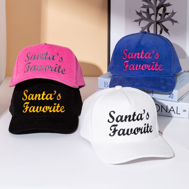 Fun holiday cap embroidered with the playful phrase “Santa’s Favorite.” A festive accessory for Christmas parties, family gatherings, or seasonal outfits. Adjustable fit makes it comfortable for all-day wear and a perfect novelty gift to spread cheer and show holiday spirit in a bold, fun way.