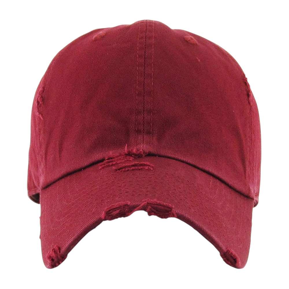 Burgundy Solid Vintage Baseball Cap blends classic design with expert craftsmanship for a refined, durable accessory. Made from high-quality materials, it ensures a comfortable, secure fit suitable for daily wear. Its minimalist, solid color design complements a range of styles, while the vintage finish adds subtle character. Perfect for those seeking both timeless appeal and reliable performance in a baseball cap.
