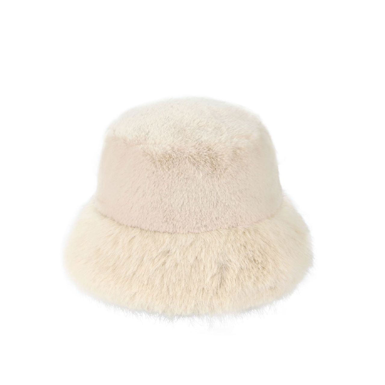 Beige C.C Faux Fur Solid Bucket Hat features meticulously crafted synthetic fur with superior texture and density. The structured bucket silhouette provides comprehensive coverage while maintaining thermal efficiency in cold conditions. Engineered with attention to detail, the hat offers balanced insulation properties and moisture resistance while delivering the aesthetic appeal of genuine fur without ethical concerns—an essential cold-weather accessory for the style-conscious consumer.