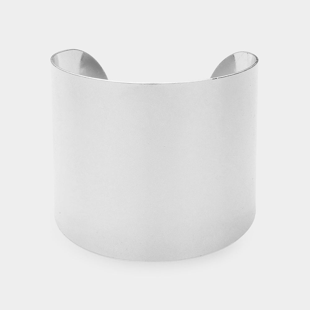 Madeline Love Rhodium Metal Cuff Bracelet - Bracelets