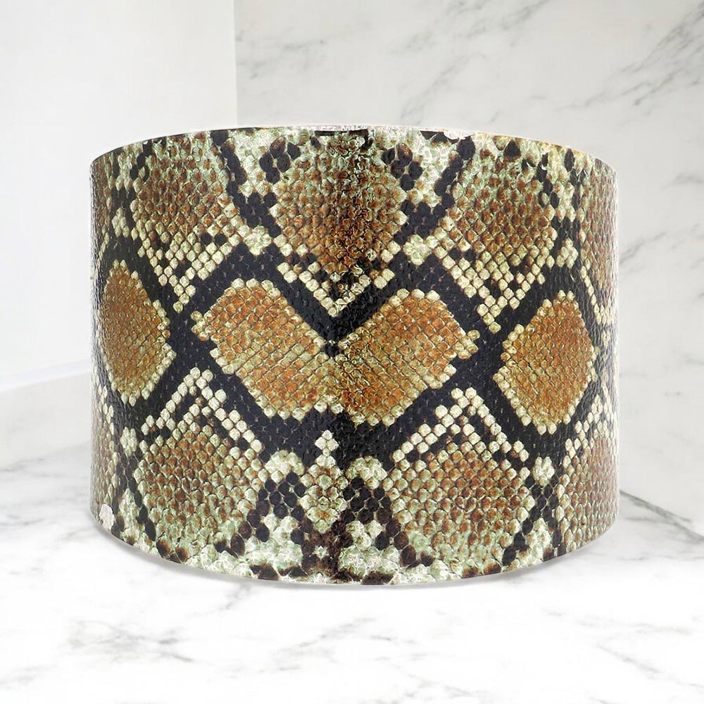 Madeline Love Black, Brown Snake Skin Cuff Bracelet - Bracelets