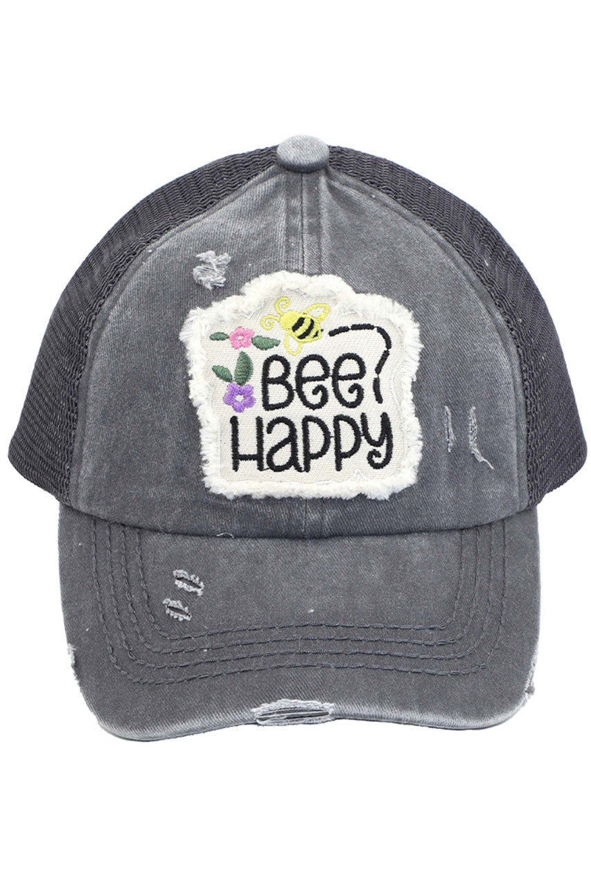 Charcoal C.C Bee Happy Patch Kid Pony Cap combines playful design with practical comfort, featuring a cheerful bee patch that adds a fun touch to any outfit. Designed specifically for kids, this cap offers an adjustable fit to accommodate growing heads, while the ponytail opening ensures a comfortable and stylish wear for active children. Crafted from breathable materials, it provides sun protection and keeps little ones cool during outdoor activities. Ideal for everyday wear, this cap blends functionality