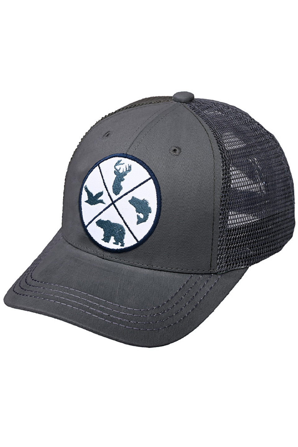 Charcoal C.C Wild Animal Symbol Embroidery Patch Ball Cap features intricate embroidered animal symbols, giving you a fashionable and unique accessory. With a comfortable fit and durable design, this cap is perfect for adding a touch of style and personality to any outfit. Expertly crafted with precision and detail, this cap is sure to make a statement.