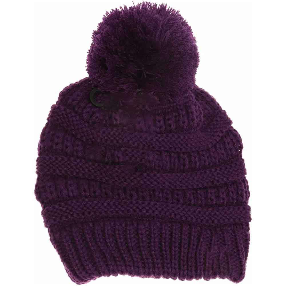 DarkPurple Kids Solid Pom CC Beanies offer expert-level protection against cold weather with a focus on comfort and durability. Made from soft, insulating materials, they provide effective warmth while maintaining breathability. The solid color design ensures versatility, and the classic pom adds a playful yet refined detail. Tailored to fit securely on children’s heads, these beanies deliver reliable comfort for all outdoor activities in cooler temperatures