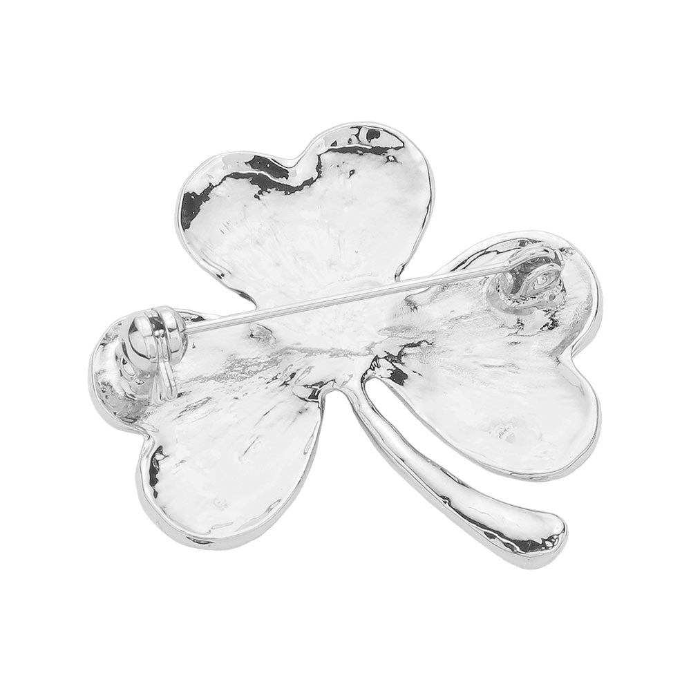 Epoxy Shamrock Clover Pin Brooch. Add some festive and stylish flair to your outfit with our Epoxy Shamrock Clover Made with high-quality epoxy, this pin is durable and long-lasting. Celtic Clover Pin. Perfect for any occasion, show off your Irish pride or add some luck to your day with this eye-catching accessory.