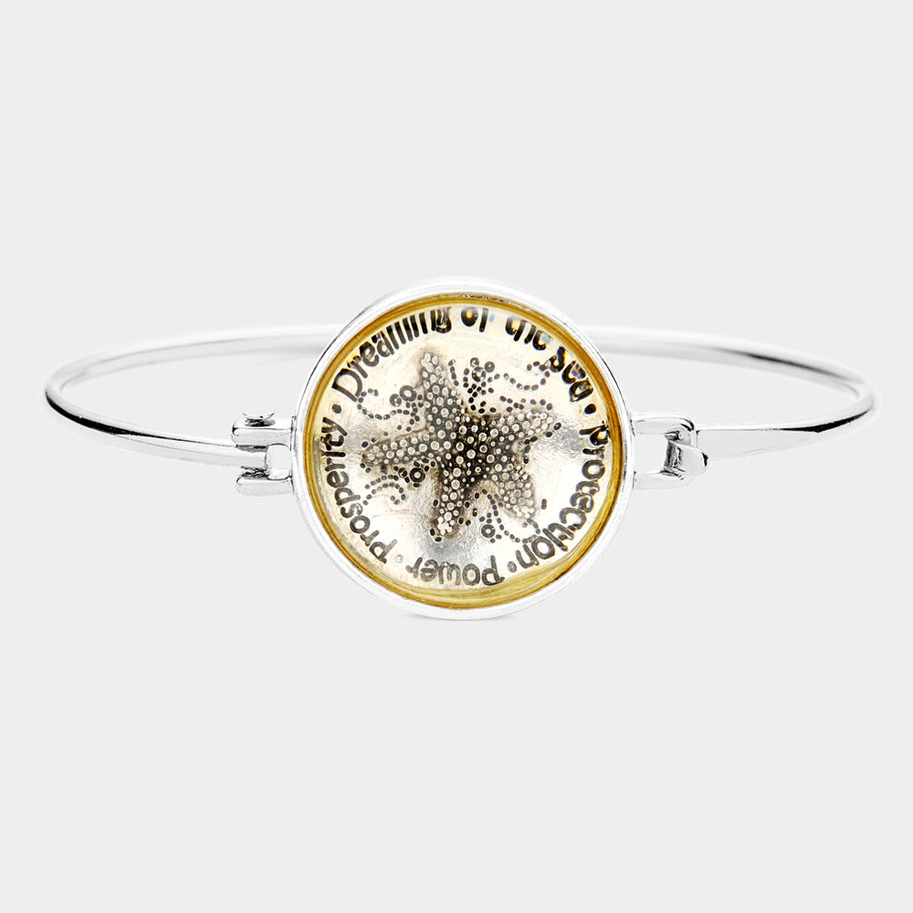 Madeline Love Silver Metal Bubble Starfish Hook Bracelet - Bracelets