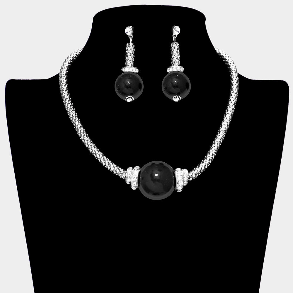Madeline Love Black Pearl Accented Necklace - Necklaces