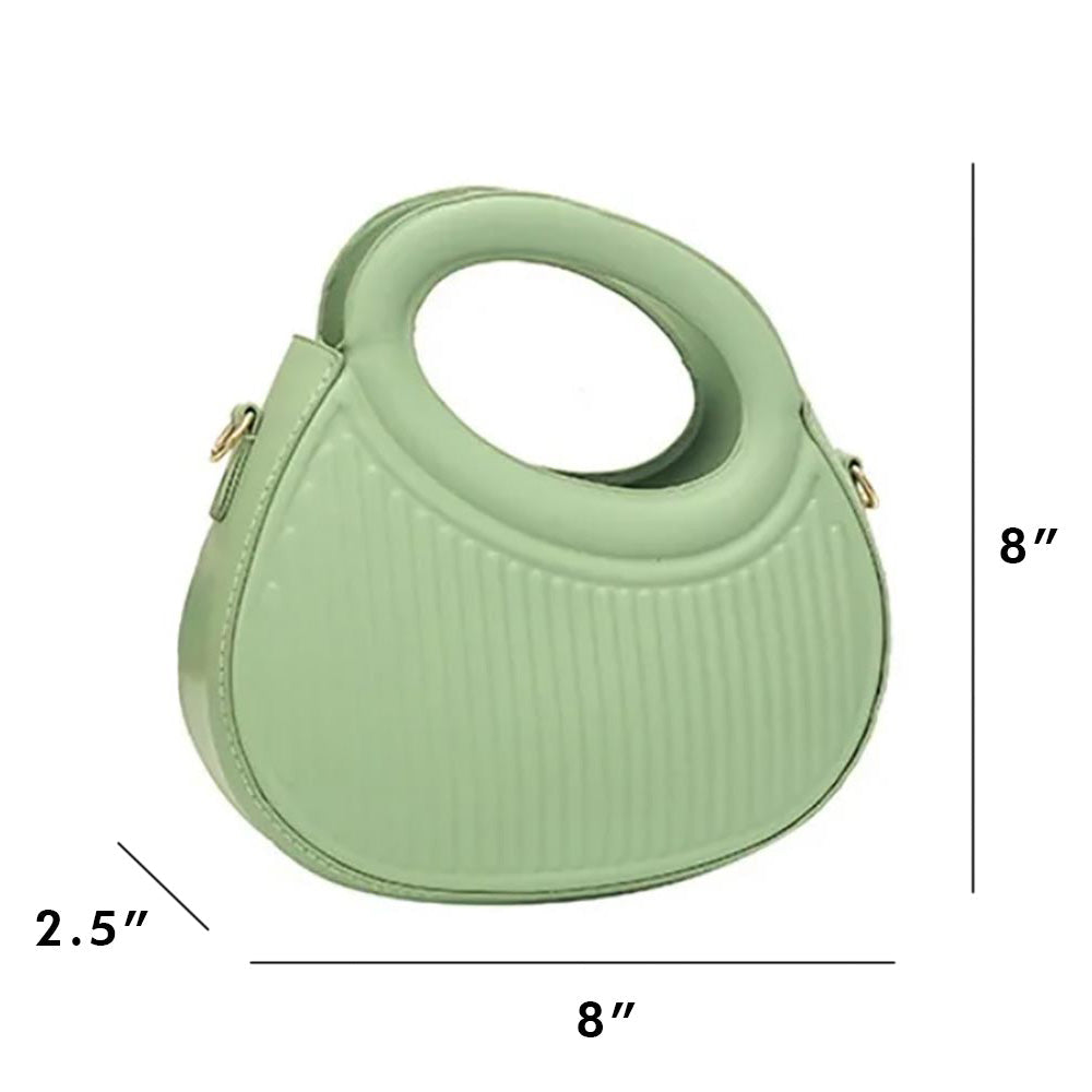 Madeline Love Fuchsia Half Moon Small Shoulder Bag / Crossbody Bag - Bags & Wallets - extra