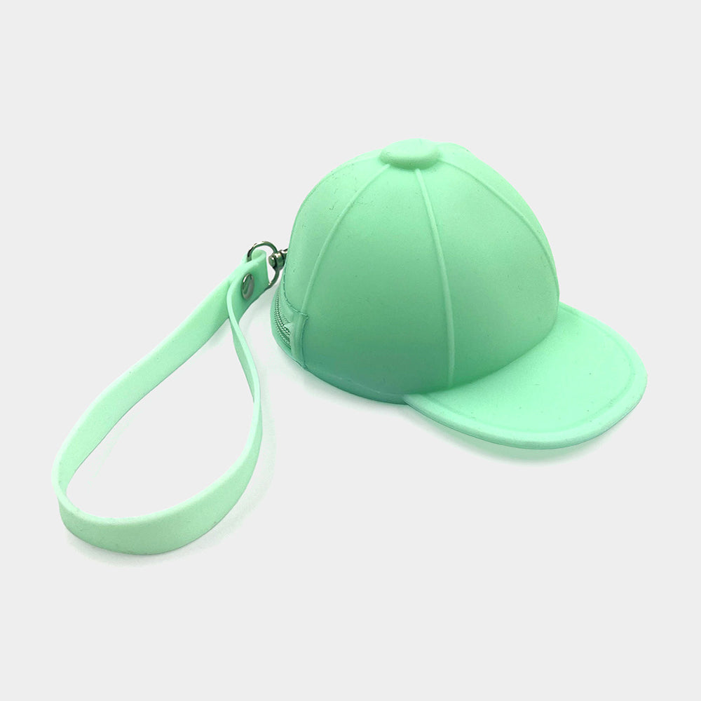 Madeline Love Mint Silicon Hat Coin Purse With Strap - Bags & Wallets
