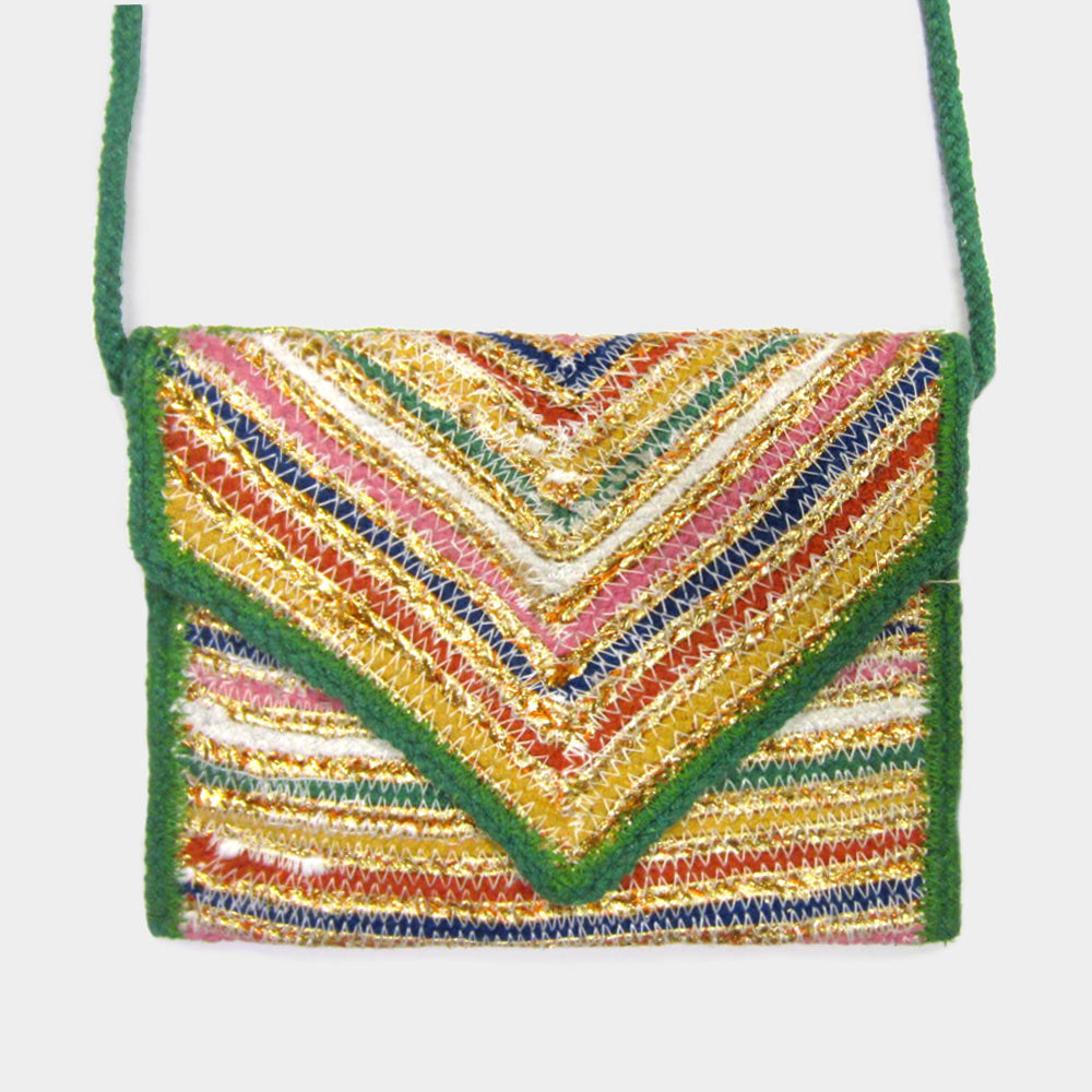Madeline Love Multi Colorful Pattern Fabric Crossbody Bag - Bags & Wallets