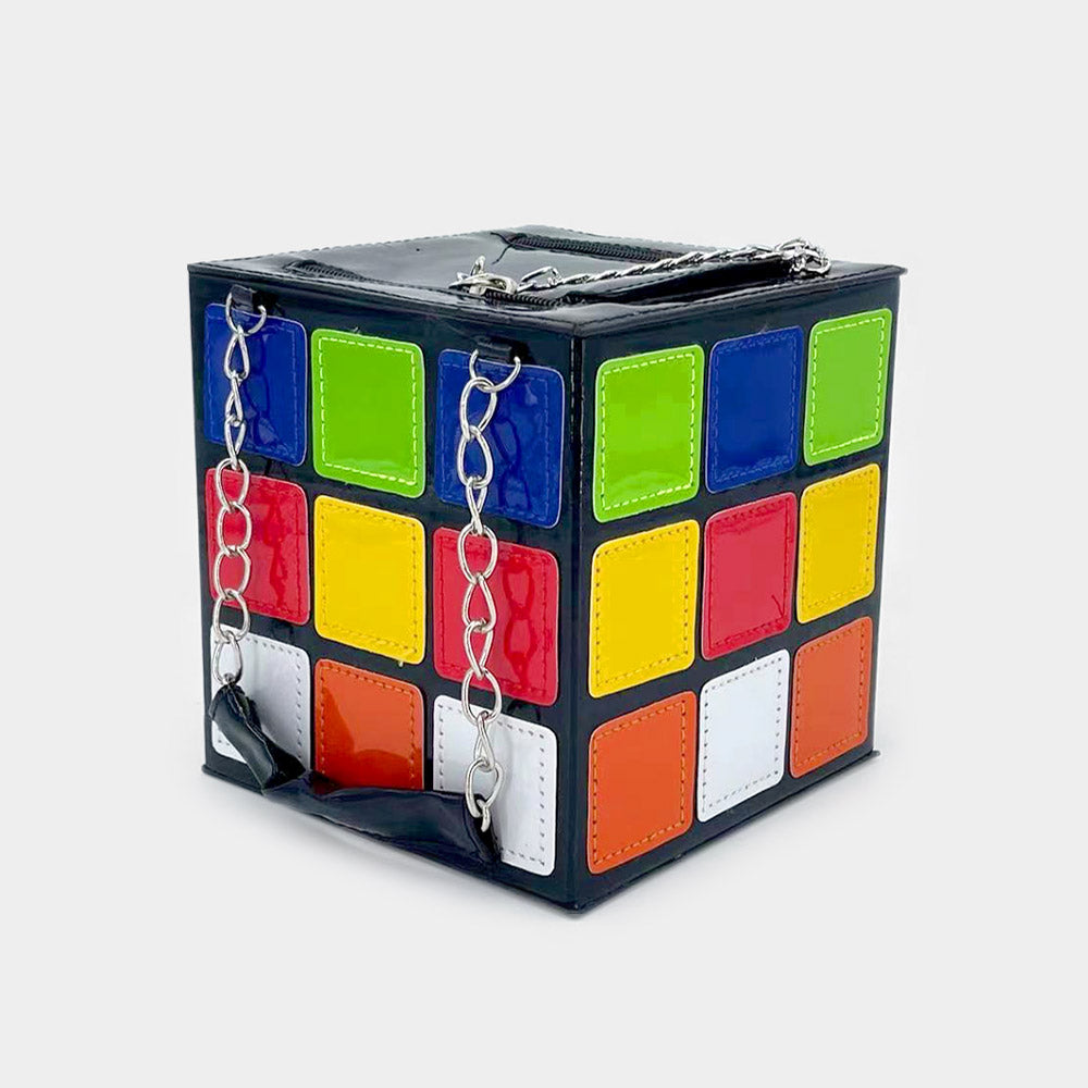Madeline Love Multi Rubik's Cube Tote / Crossbody Bag - Bags & Wallets - extra