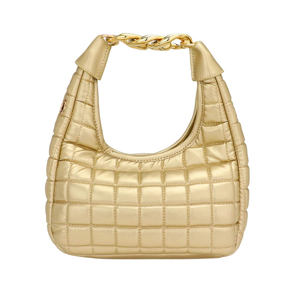 Gold Quilted Soft Tote Crossbody Bag, the interior has enough capacity for keys, phones, cards, sunglasses, purses, lipsticks, books, and water bottles. A wonderful gift for your lover, family, and friends. Perfect for traveling, beach, parties, shopping, camping, dating, and other outdoor activities in daily life.