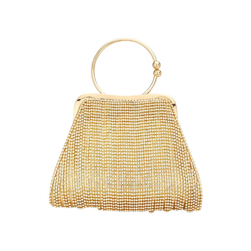 Gold Rhinestone Embellished Evening Tote Crossbody Bag, This tote bag is uniquely detailed, featuring a bright, sparkly finish giving. This is the perfect evening for any fancy or formal occasion when you want to accessorize your dress, gown, or evening attire during a wedding, bridesmaid bag, formal, or on date night.