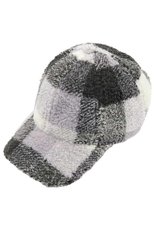 Gray C.C CHECKERED PATTERN BASEBALL CAP features a classic checkered pattern design, making it a stylish and versatile accessory for any outfit. Made from high-quality materials, it offers both comfort and durability. Perfect for a sporty and fashion-forward look.