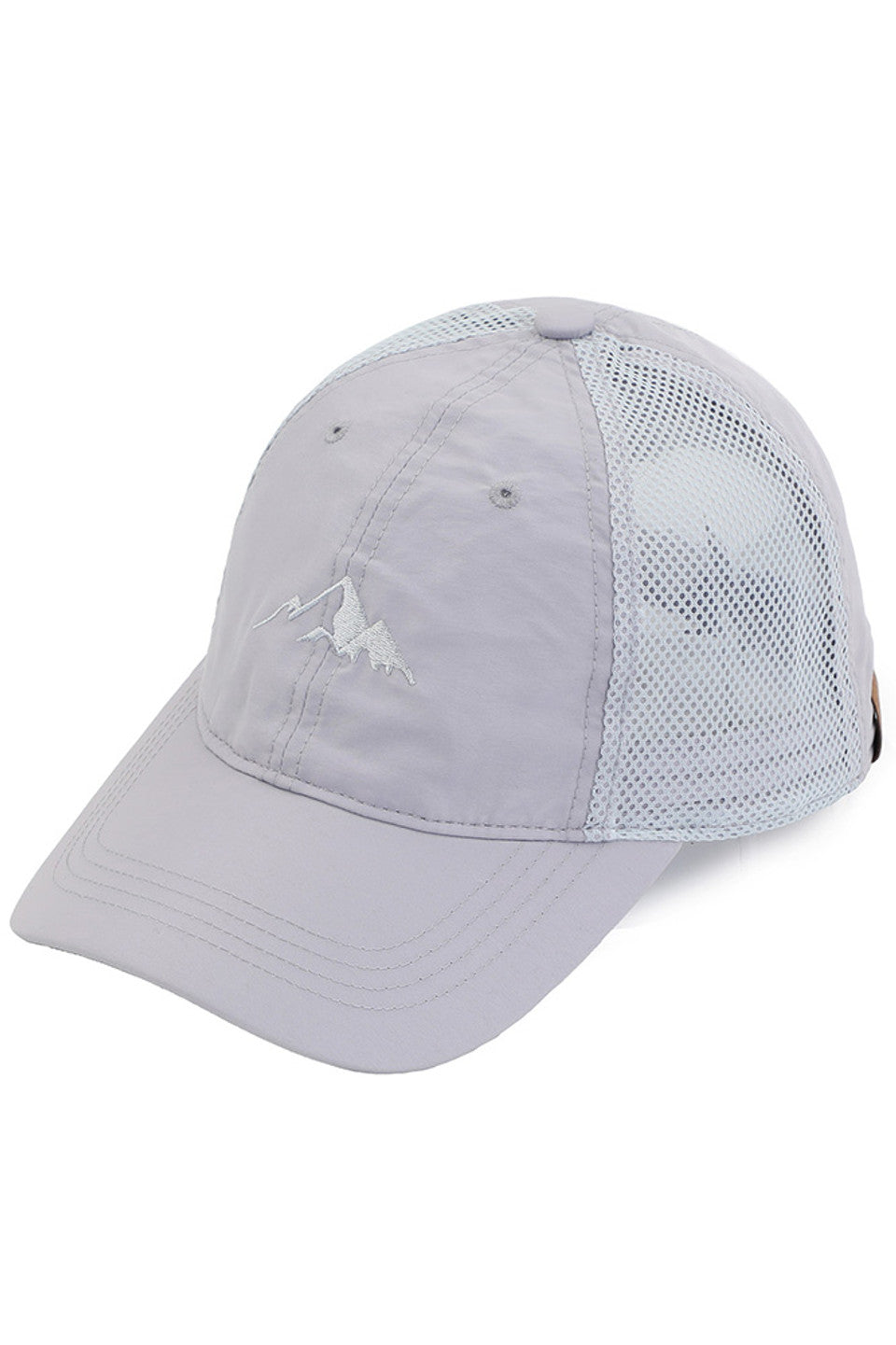 Gray C.C Weightless Windbreaker Baseball Cap is the ultimate combination of style and functionality. Made with lightweight materials, it protects from the wind while remaining comfortable to wear. Perfect for any outdoor activity, this cap is a must-have for those on the go.