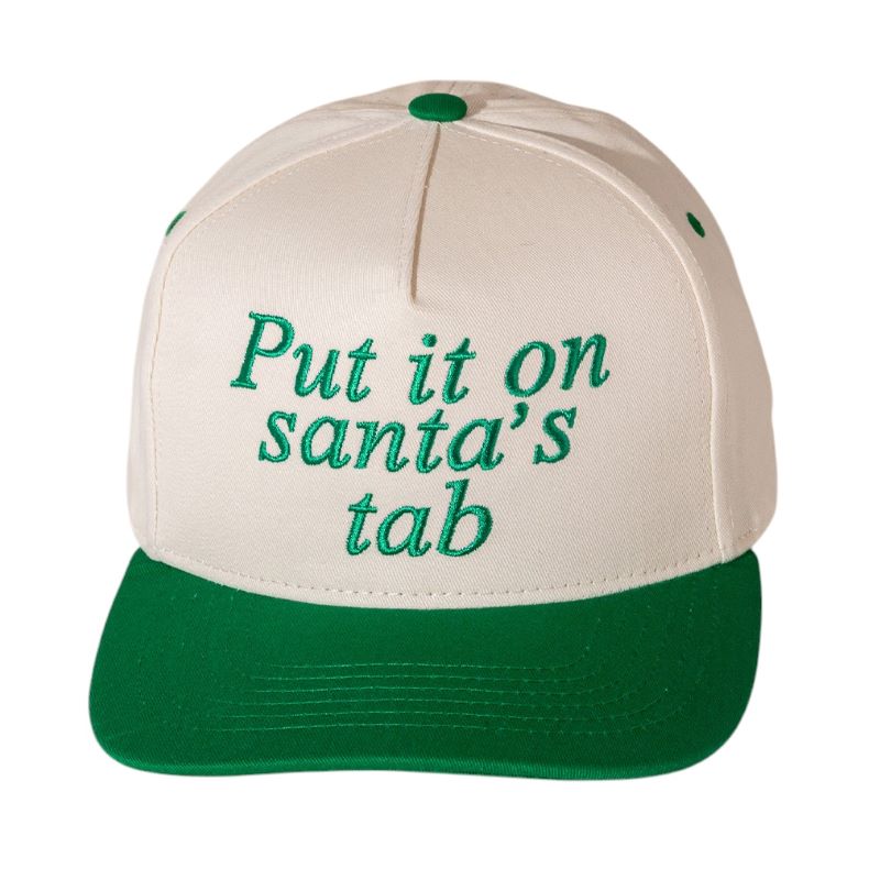 Add festive humor to your look with the Put It on Santa’s Tab baseball cap, a playful embroidered hat perfect for holiday parties, casual outings, or gifting. A fun seasonal accessory that spreads cheer while keeping your style relaxed and trendy.