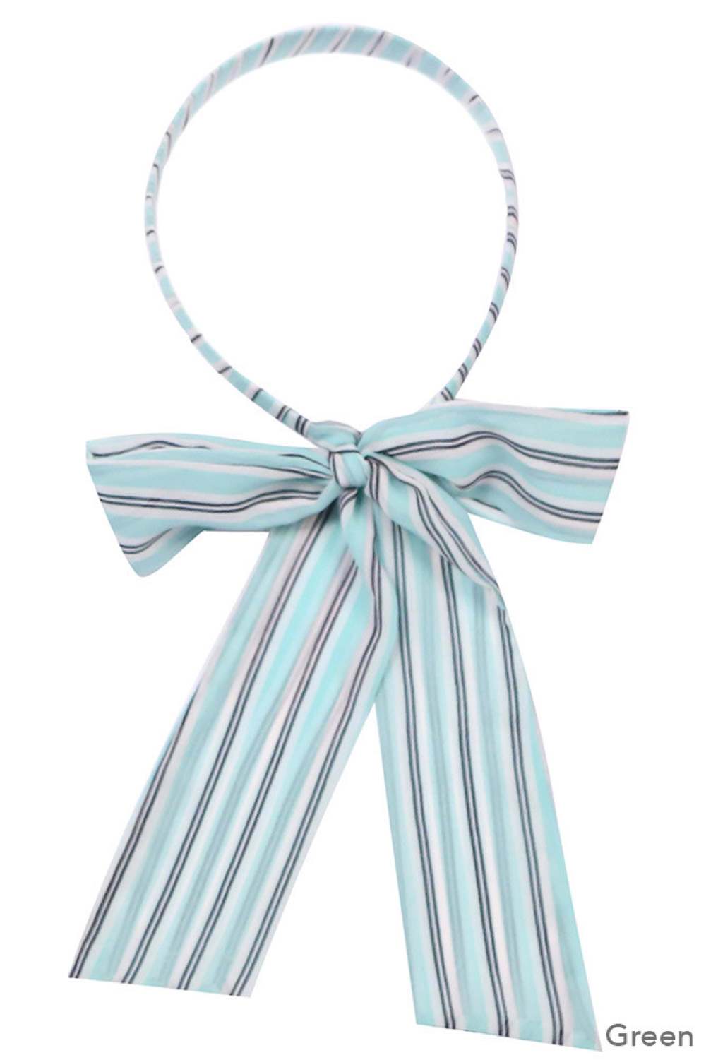Green Keep your hair secure and stylish with this stripe print headband featuring a convenient ponytail opening. Crafted from 100% polyester, it's lightweight, durable, and easy to care for. The one-size-fits-most design works for everyone, making it perfect for workouts, casual outings, or everyday wear. The vibrant stripe pattern adds a pop of color to any look while keeping your hair in place all day long.