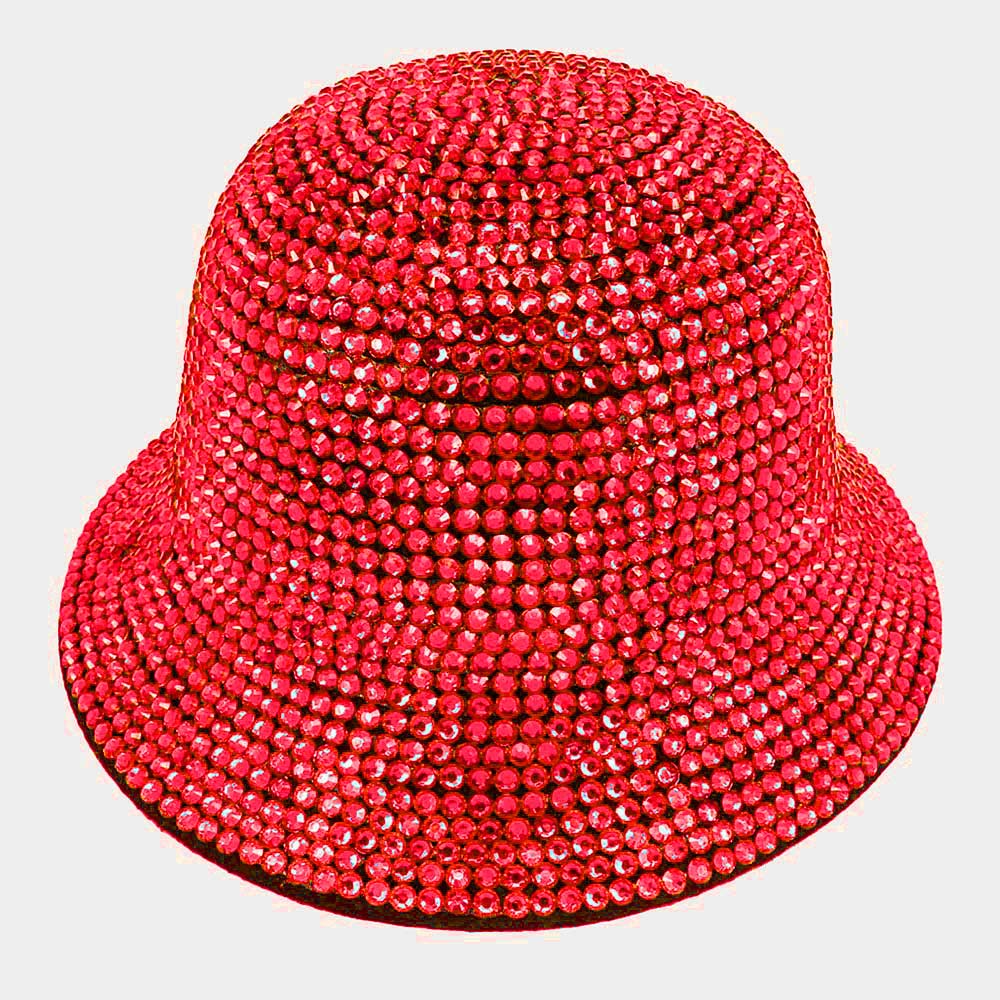 Red Bling Bucket Hat
