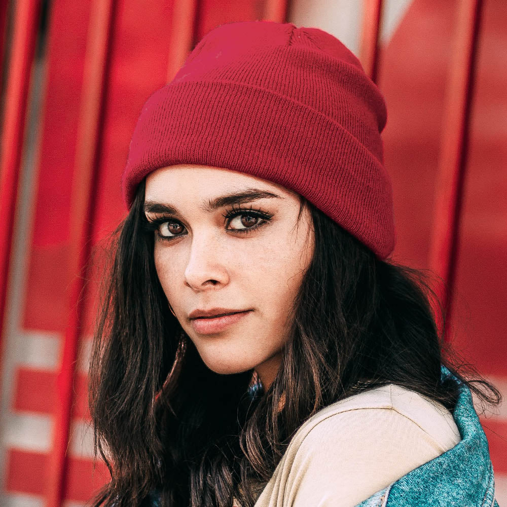 Burgundy Soft Basic Beanie Hat