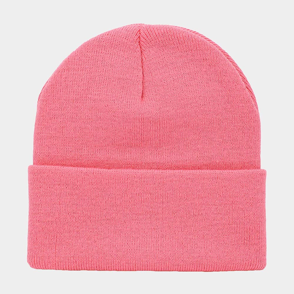 Coral Soft Basic Beanie Hat