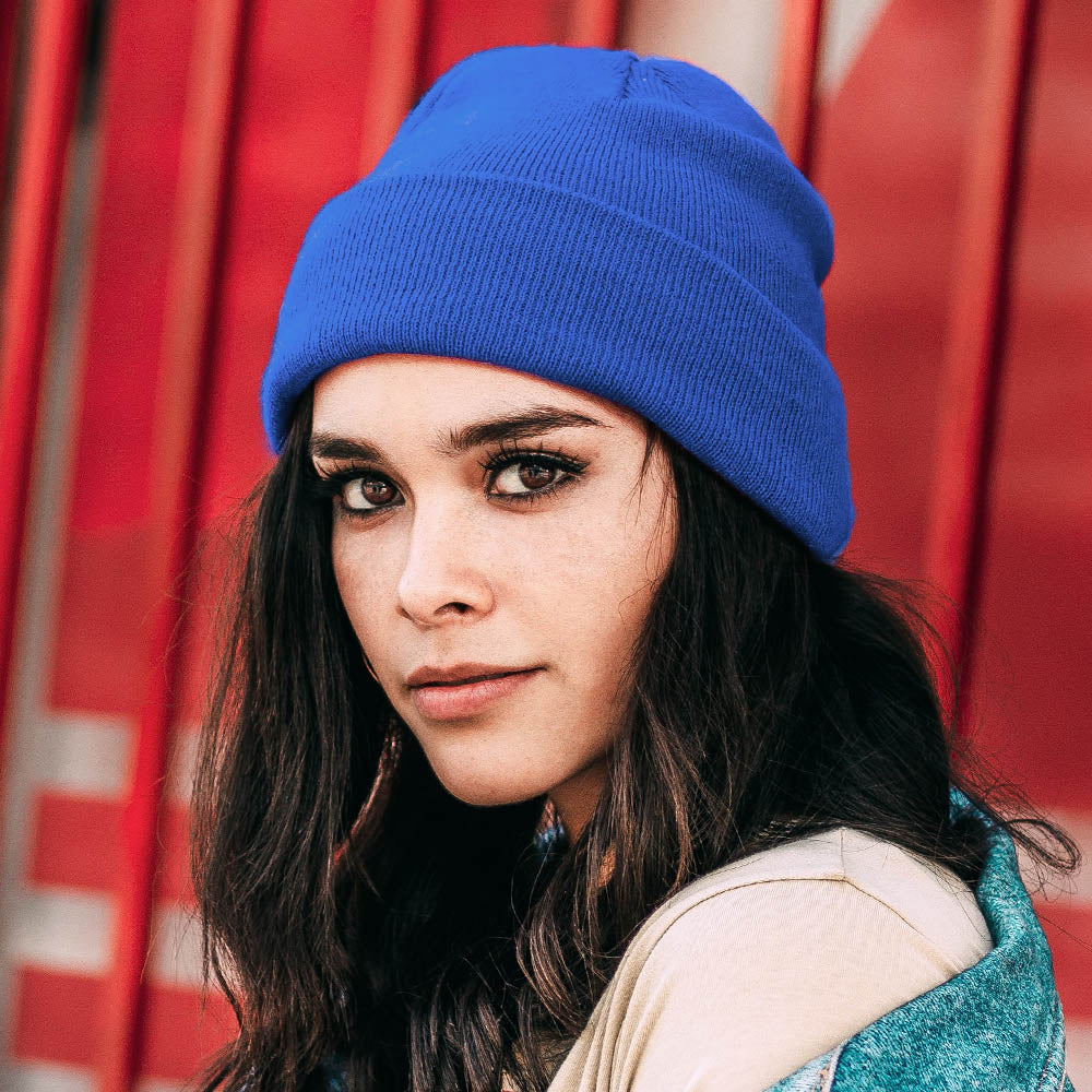 Royal Blue Soft Basic Beanie Hat