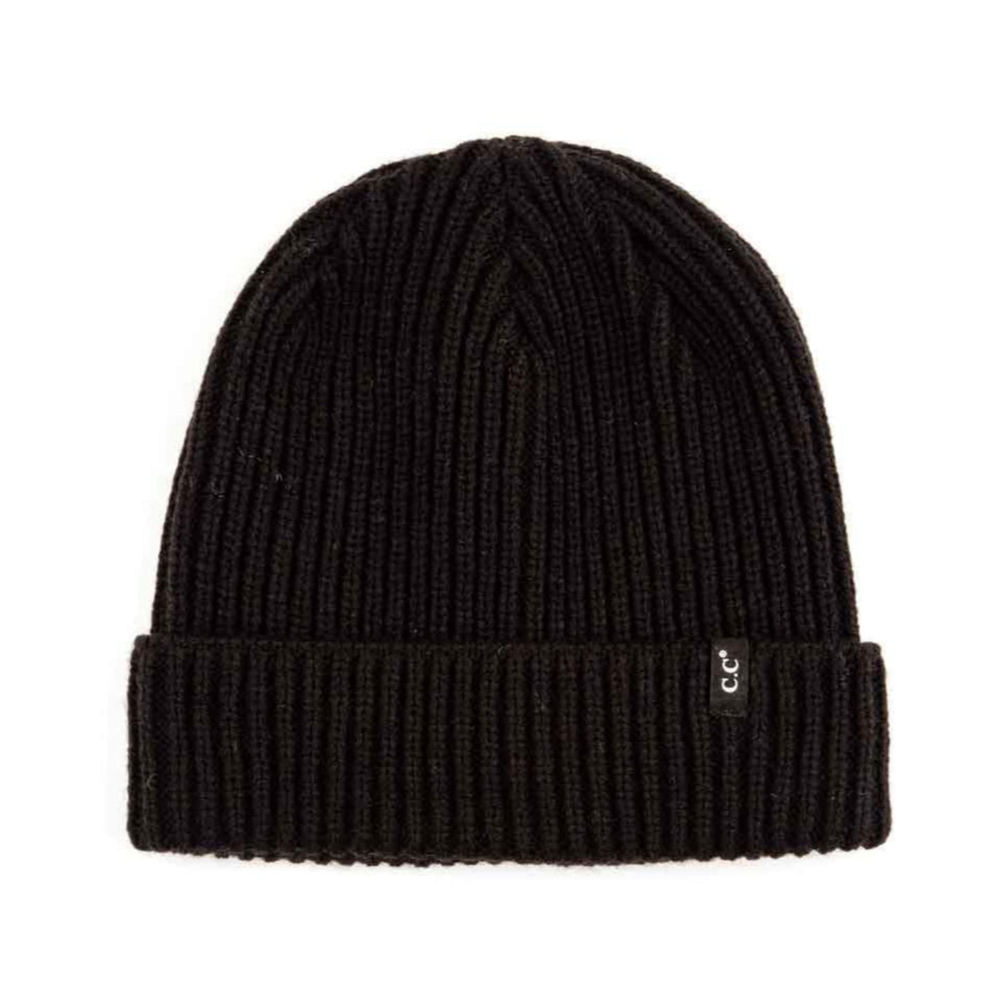 C.C Ribbed Knit Beanie