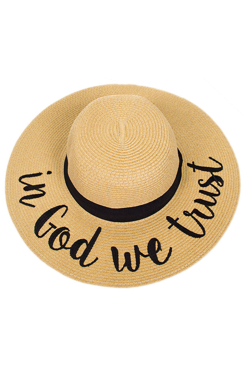 InGod-We-Trust C.C Sun Hat protects from harmful UV rays with its wide brim design. Made from lightweight and breathable fabric, this hat offers comfort and style for outdoor activities. Expertly crafted, it offers the perfect combination of fashion and function.