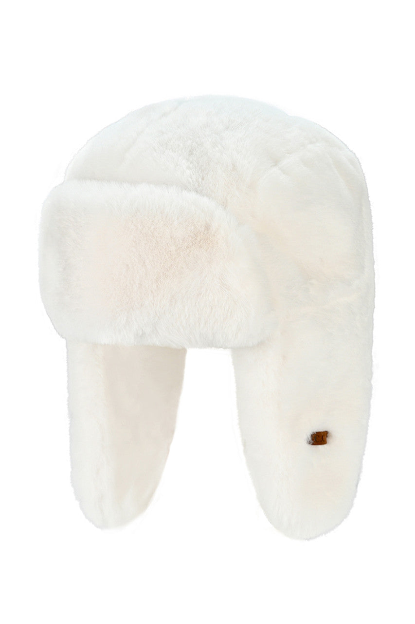 Ivory C.C Faux Fur Solid Trapper Hat delivers exceptional cold-weather protection through strategic design elements. Featuring premium synthetic fur lining and ear flaps, this hat maximizes thermal retention while maintaining breathability. The classic trapper silhouette provides comprehensive coverage without compromising style, making it an essential winter accessory for outdoor activities in challenging conditions.