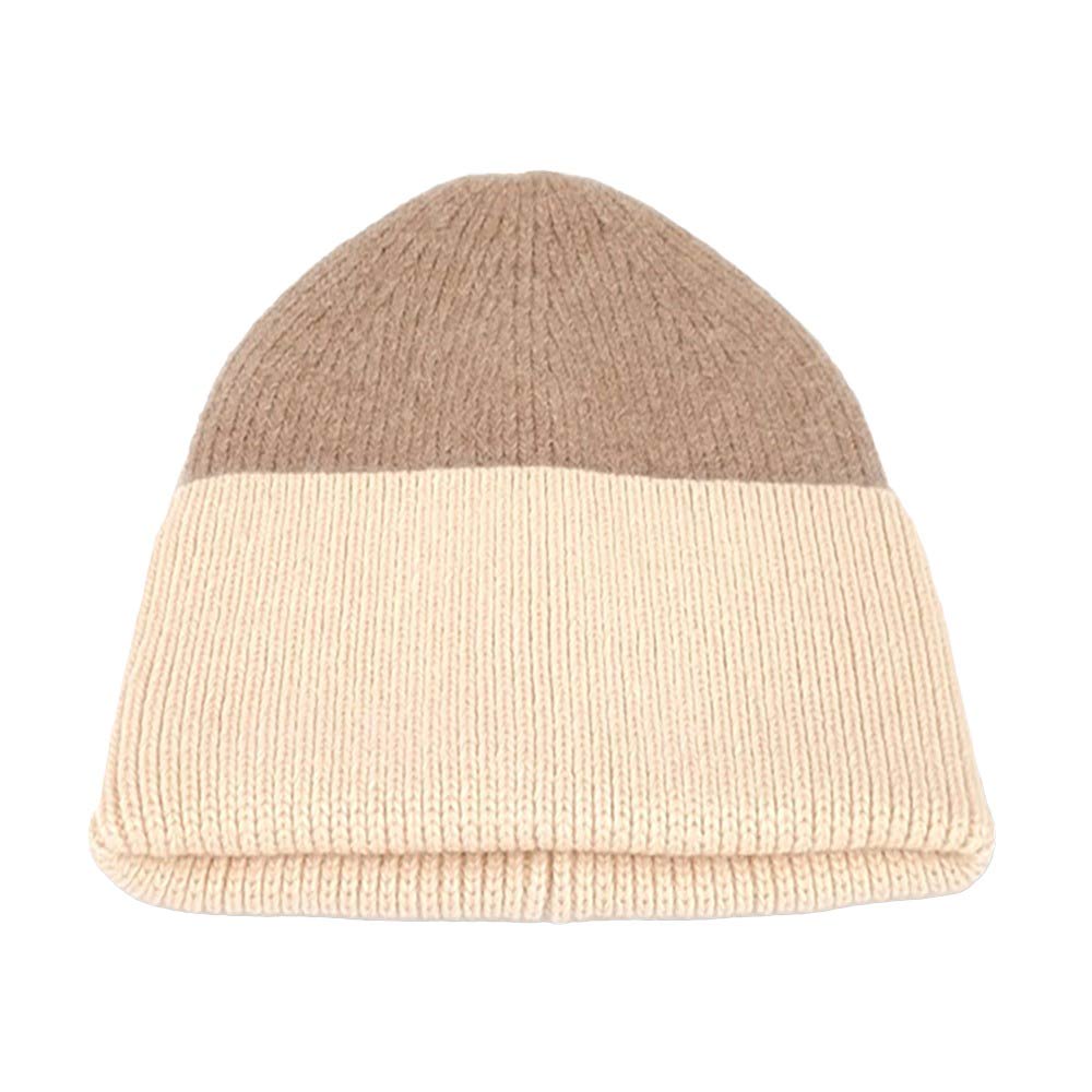 Ivory Neutral Two Tone Cuff Beanie Hat, is perfect for any occasion. Featuring a two-tone design and made from a soft acrylic blend material, this beanie will keep you feeling comfortable and looking chic. The cuff adds a modern flair, making this hat the perfect choice for everyday wear. Perfect winter gift idea.