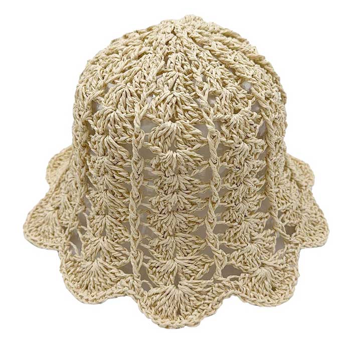 Ivory Open Weave Straw Bucket Hat - the perfect accessory for sunny days! Made with an open weave design, this hat keeps you cool while shielding you from the sun. Plus, the solid color adds a touch of sophistication to any outfit. Stay stylish and protected with our bucket hat!