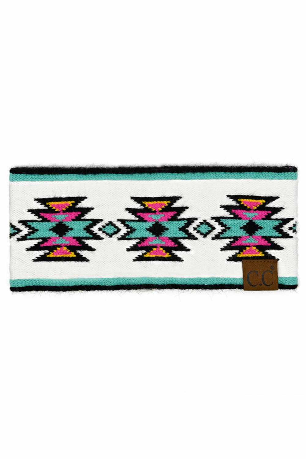 Ivory Wrap your hair in Southwestern style with this C.C headwrap. Featuring a bold, eye-catching pattern, this versatile accessory works as a headwrap, turban, or hair accessory. The soft blend of rayon, polyester, and nylon creates a comfortable, breathable fit that moves with you. Measuring 9.25" x 4", it's the perfect size for securing your look throughout the day. Whether you're protecting your hair or making a fashion statement, this headwrap adds an instant touch of boho-inspired flair to any outfit.