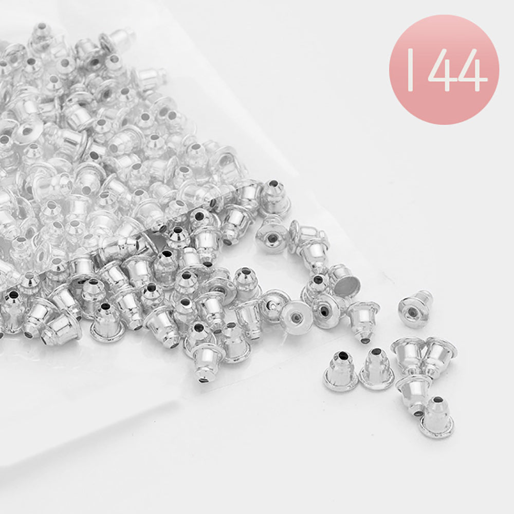 Madeline Love Rhodium 144PCS - Earring Bullet Clutch Backs - Jewelry