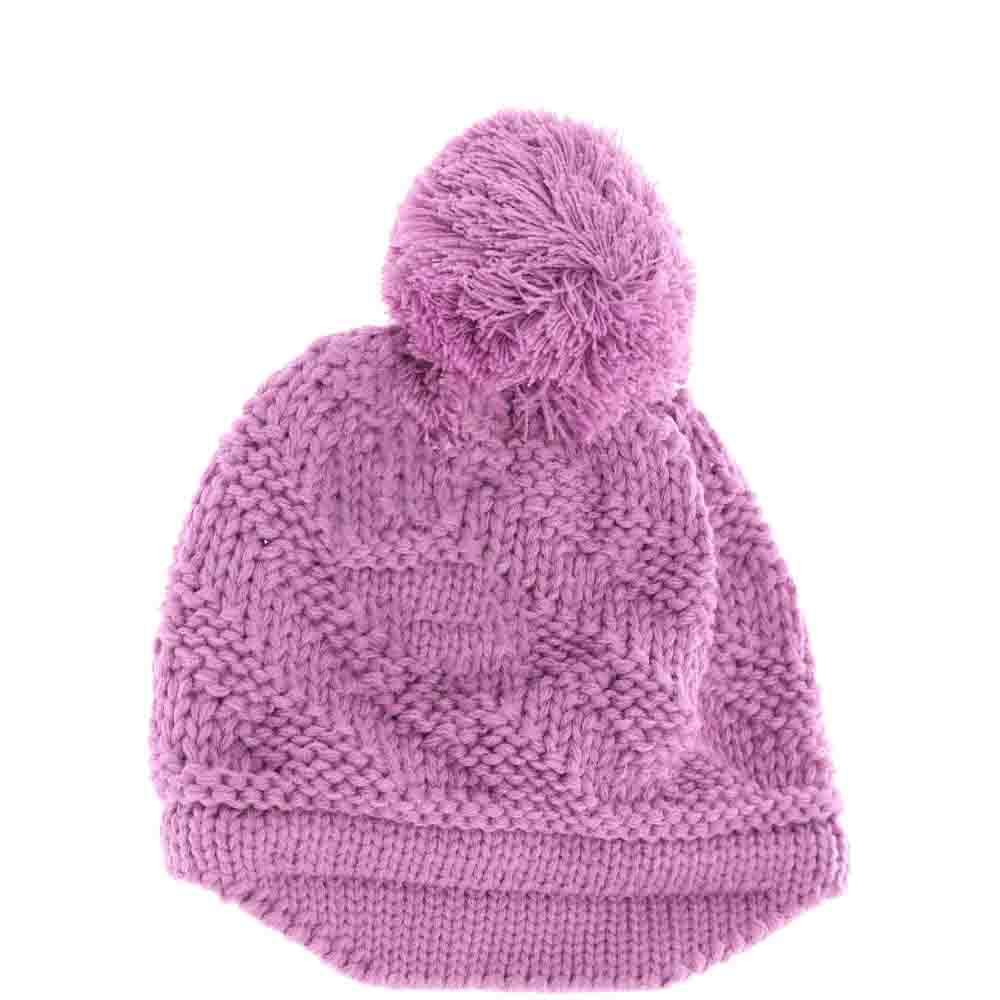 Lavender BABY Brim Beanie Hat with Pom combines practical design with cozy comfort. Its soft, breathable fabric gently shields your baby’s head while the subtle brim offers added protection from sunlight. The charming pom embellishment adds a playful touch, making it perfect for daily wear and outings. Expertly crafted to ensure a snug yet comfortable fit, this beanie keeps your little one warm and stylish throughout cooler seasons.