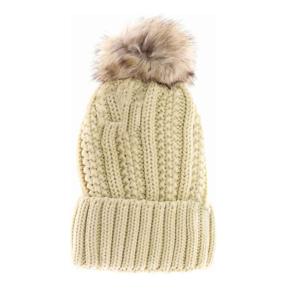 Lemonade Fuzzy Lined Fur Pom CC Beanie combines expert craftsmanship with functional design to keep you warm in cold conditions. Its plush fuzzy lining ensures excellent insulation, while the soft fur pom adds a sophisticated touch without compromising comfort. Lightweight yet durable, this beanie is an essential accessory for cold-weather wear, blending practicality with refined style.