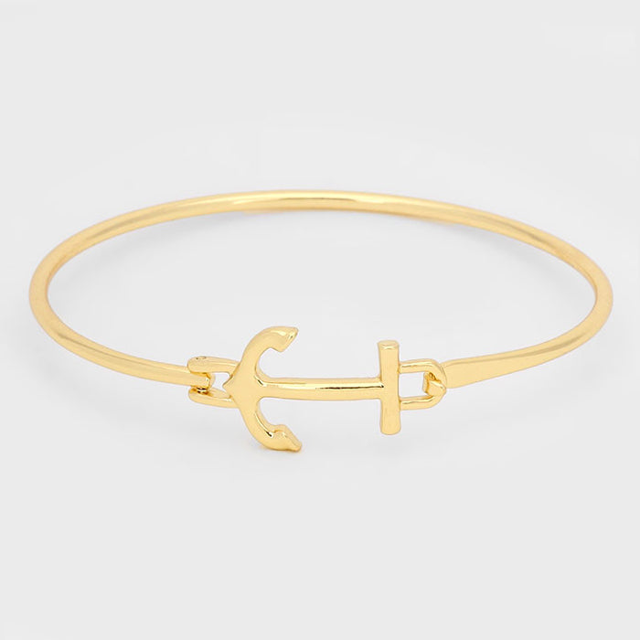 Madeline Love Gold Anchor Hook Bracelet - Bracelets