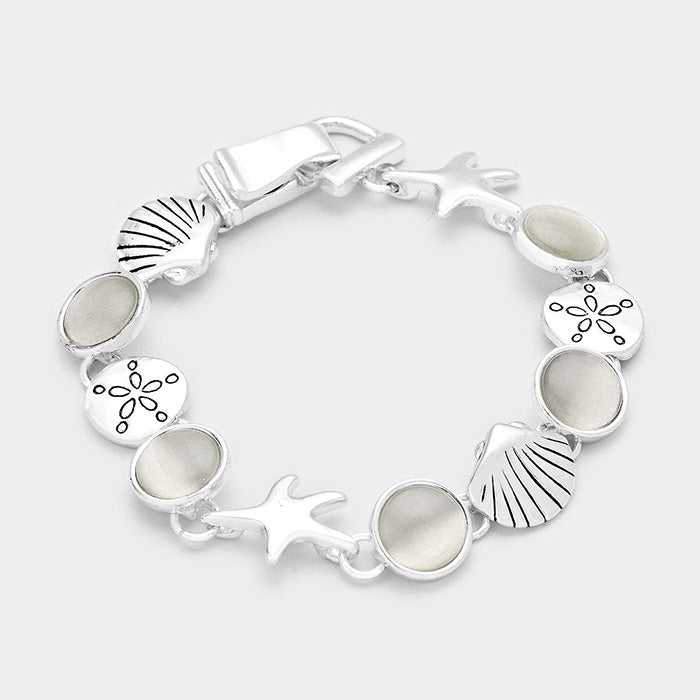 Antique Silver, White
