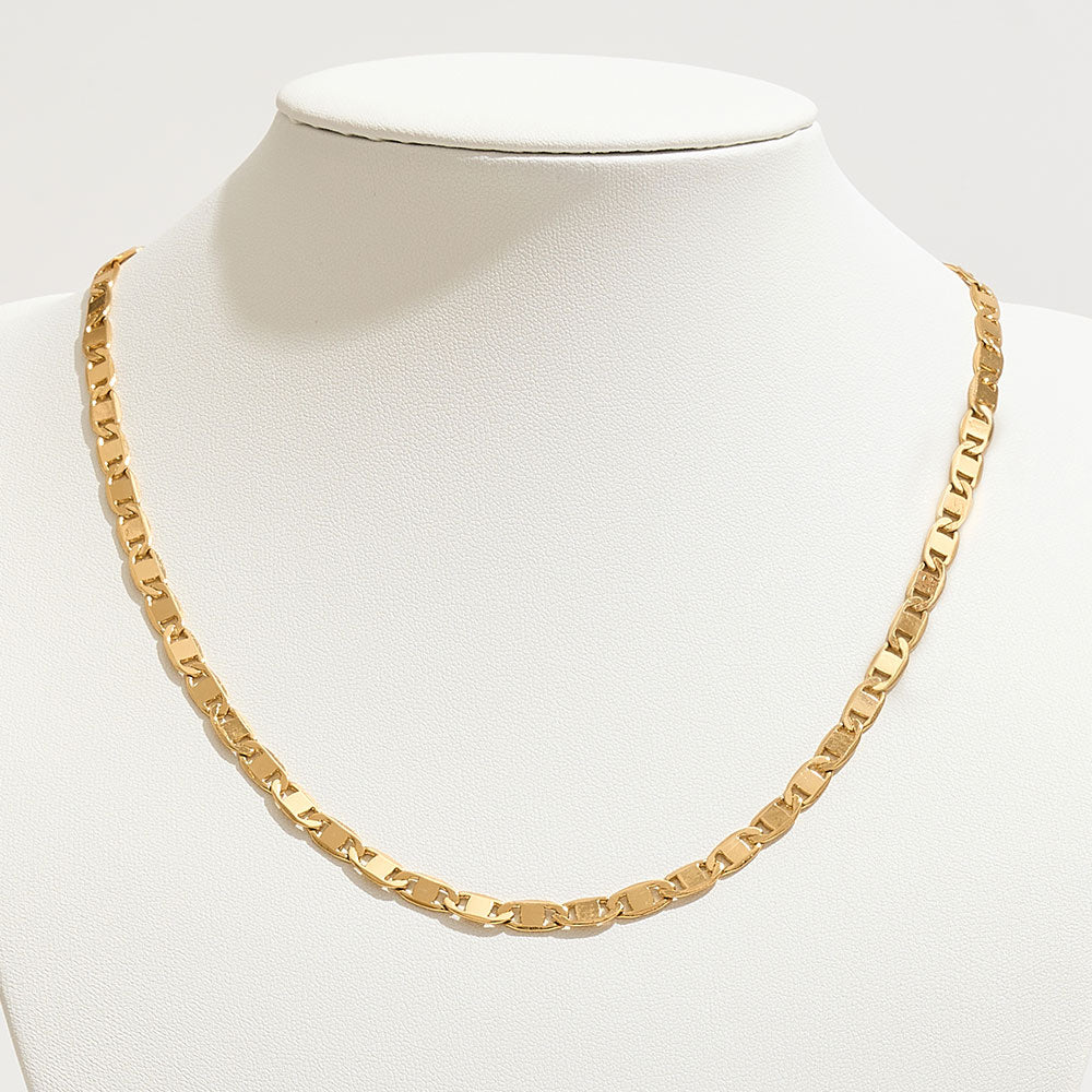 Madeline Love Gold Gold Dipped Square Link Chain Necklace - Necklaces