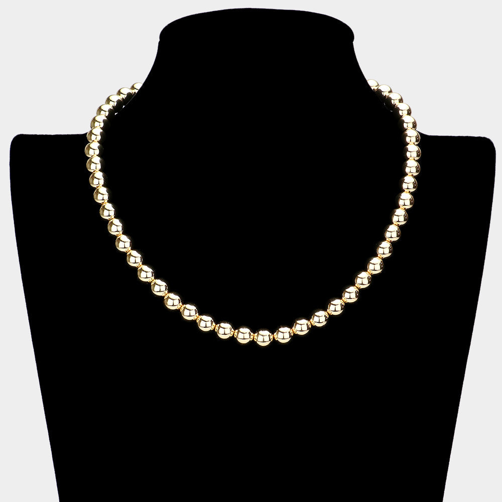 Madeline Love Gold Gold Dipped Ball Chain Necklace