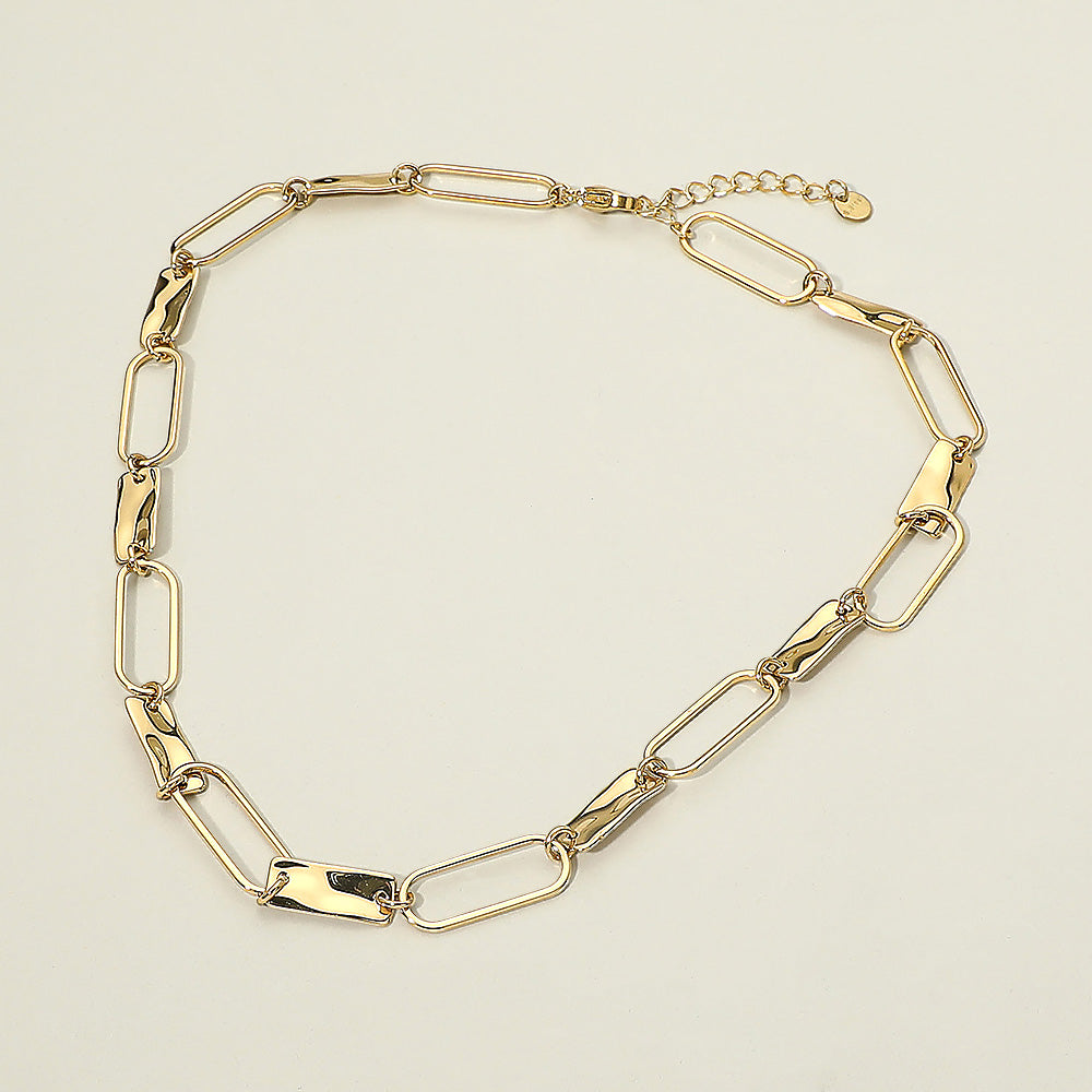 Madeline Love Gold Chunky Paperclip Stainless Steel Link Necklace